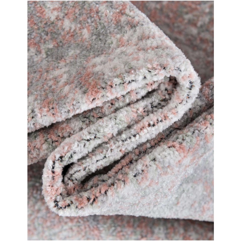 Tapete Lavable Camila Enrejado Rosa