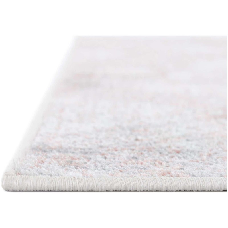 Tapete Lavable Camila Enrejado Rosa