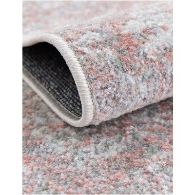 Tapete Lavable Camila Enrejado Rosa