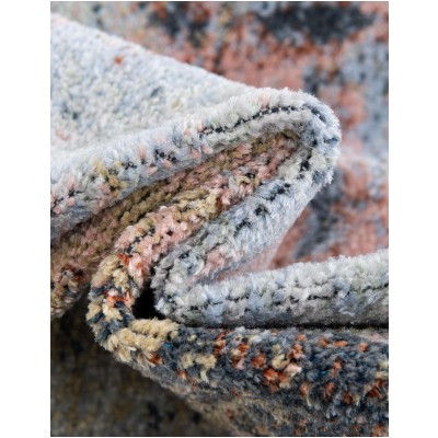 Tapete Lavable Camila Abstracto Azulado