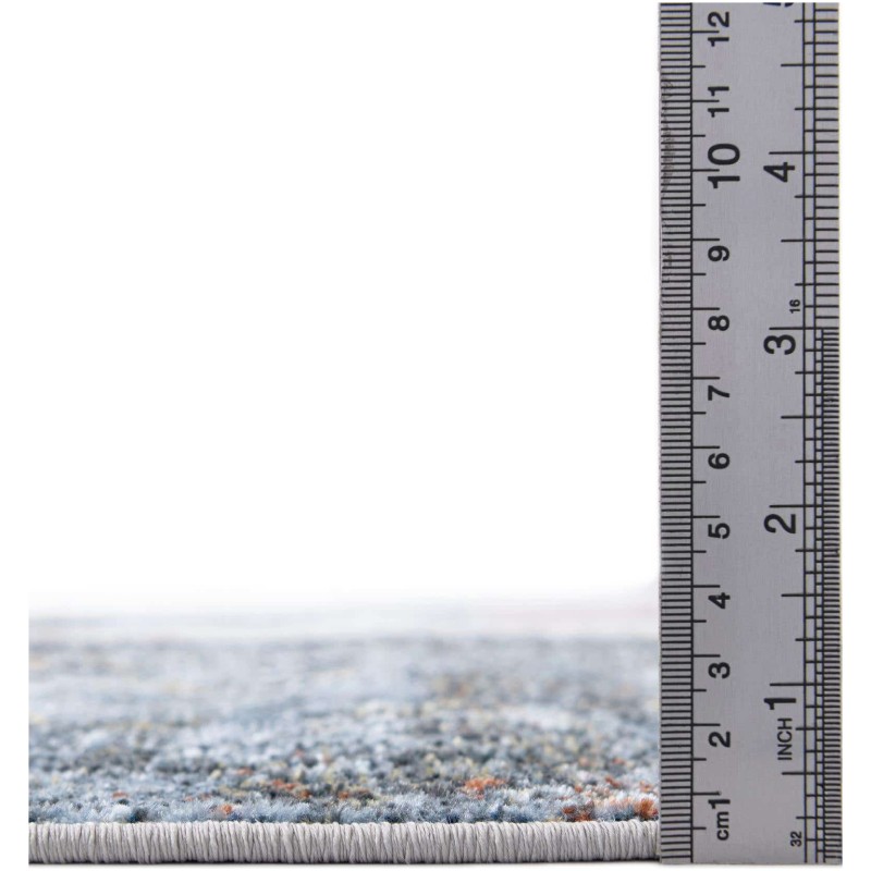 Tapete Lavable Camila Abstracto Azulado