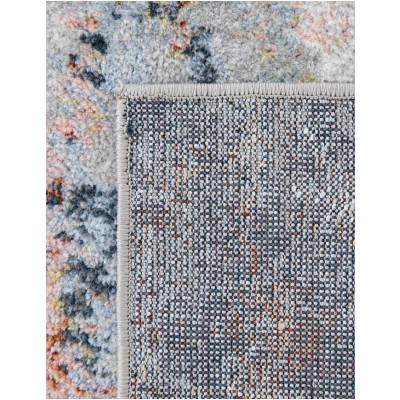 Tapete Lavable Camila Abstracto Azulado