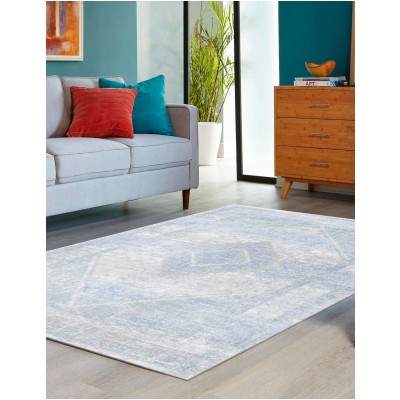 Tapete Lavable Camila Diamante Gris Verdoso