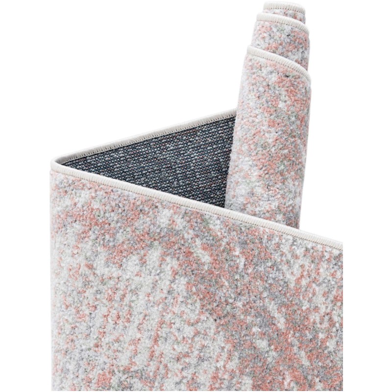 Tapete Lavable Camila Enrejado Rosa