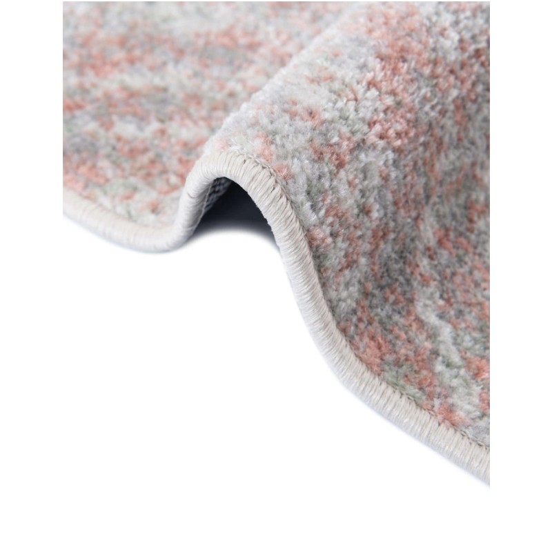 Tapete Lavable Camila Enrejado Rosa