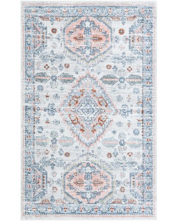 Tapete Lavable Camila Medallon Bordeado