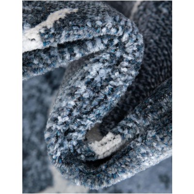 Tapete Lavable Camila Tribal en Azul