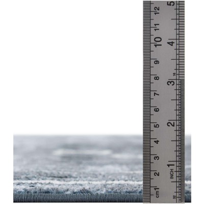 Tapete Lavable Camila Tribal en Azul