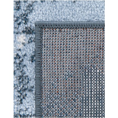 Tapete Lavable Camila Tribal en Azul