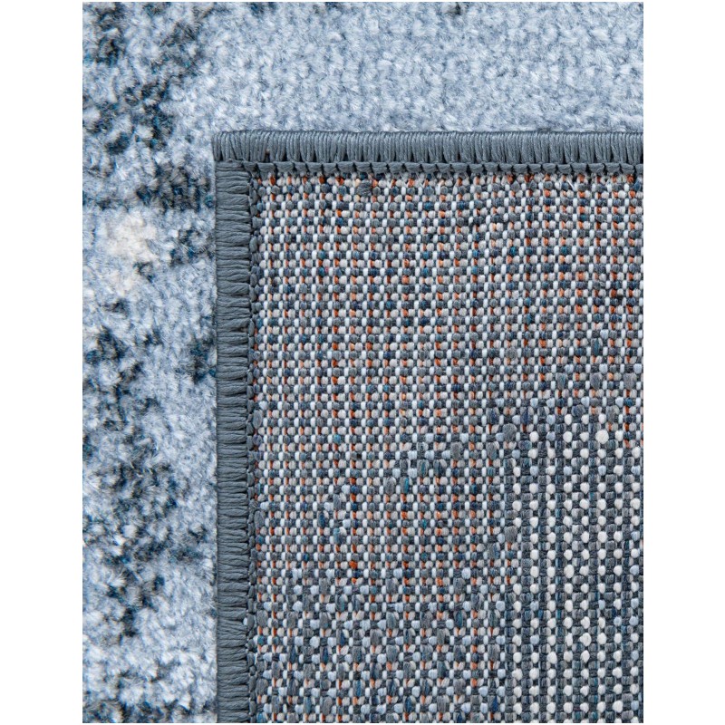 Tapete Lavable Camila Tribal en Azul