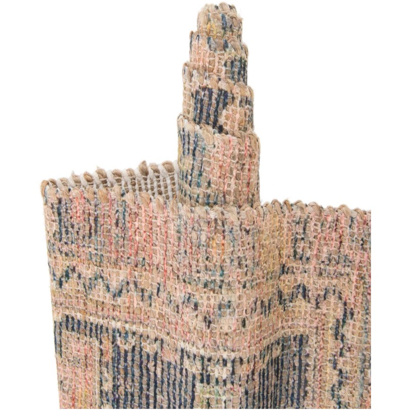 Tapete Yute y Chenille Rojo Antiguo