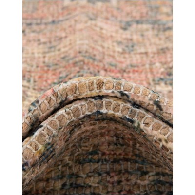 Tapete Yute y Chenille Rojo Antiguo