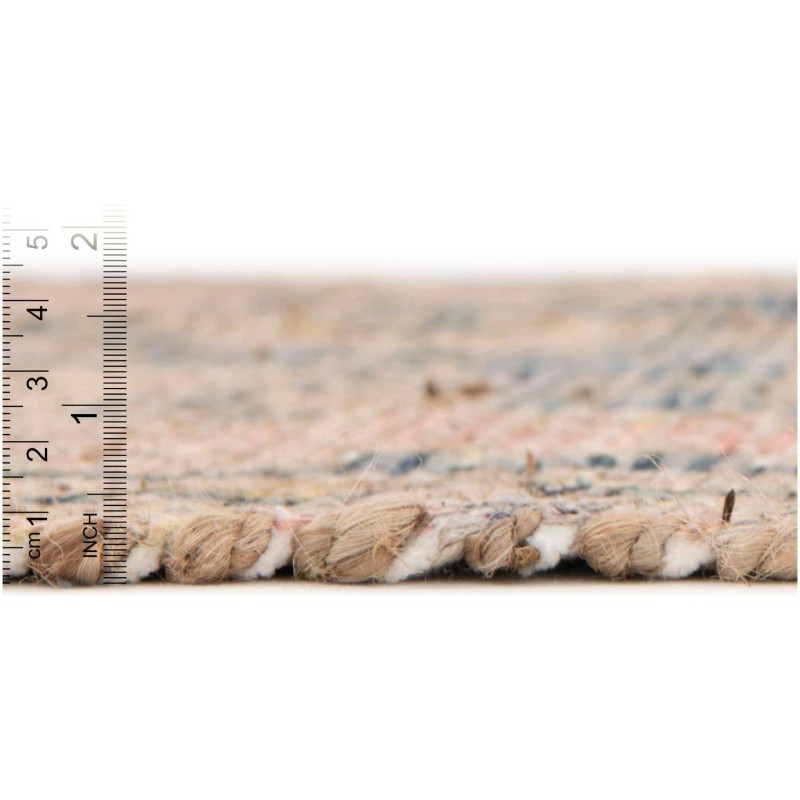 Tapete Yute y Chenille Rojo Antiguo