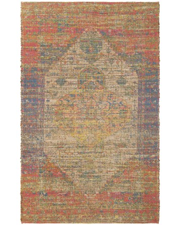 Tapete Yute y Chenille Diamante Multicolor