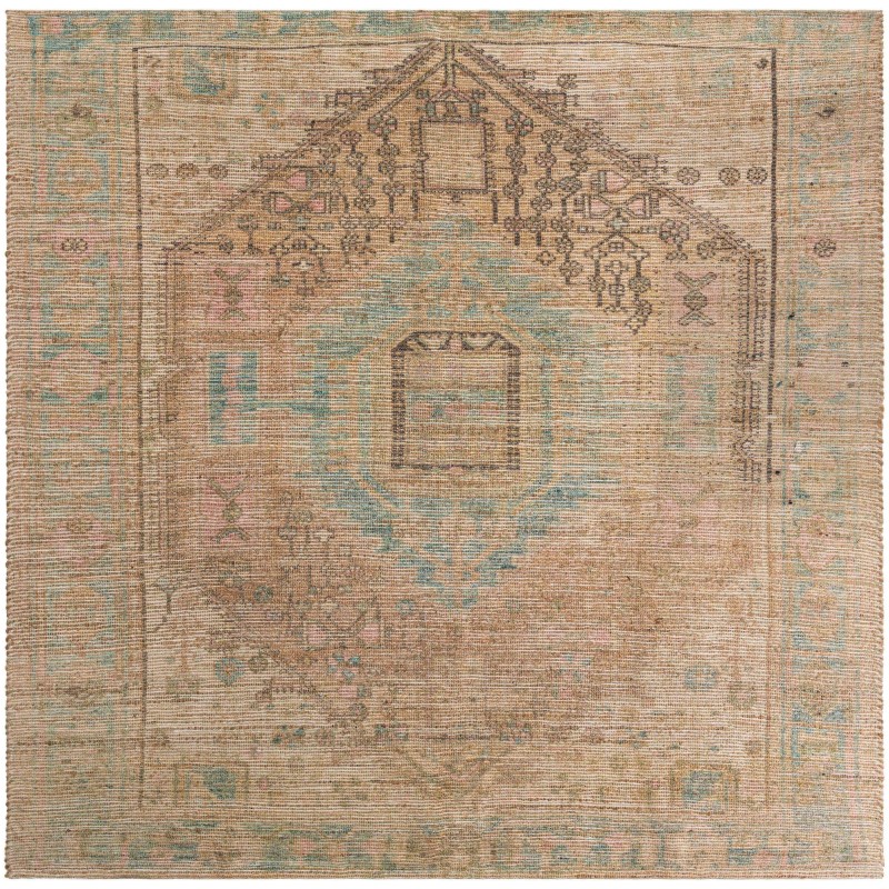 Tapete Yute y Chenille Diamante Khaki