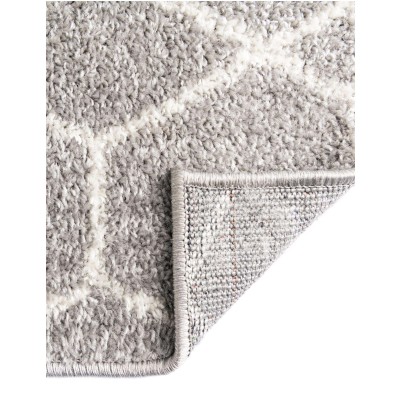 Tapete Enrejado Geométrico en Gris Claro