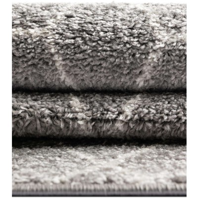 Tapete Enrejado Geométrico en Gris Claro