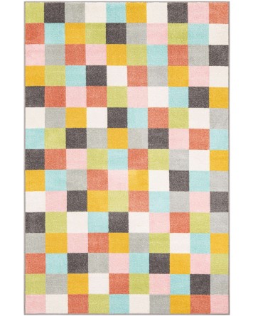 Tapete Fantasia Cuadricula Multicolor