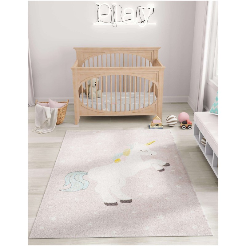 Tapete Fantasia Unicornio en Rosa