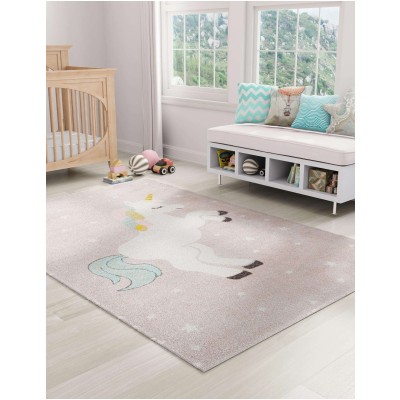 Tapete Fantasia Unicornio en Rosa