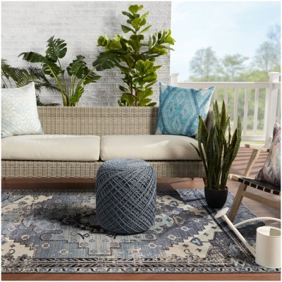 Tapete Estrella Polar Diamante Turco en Azul