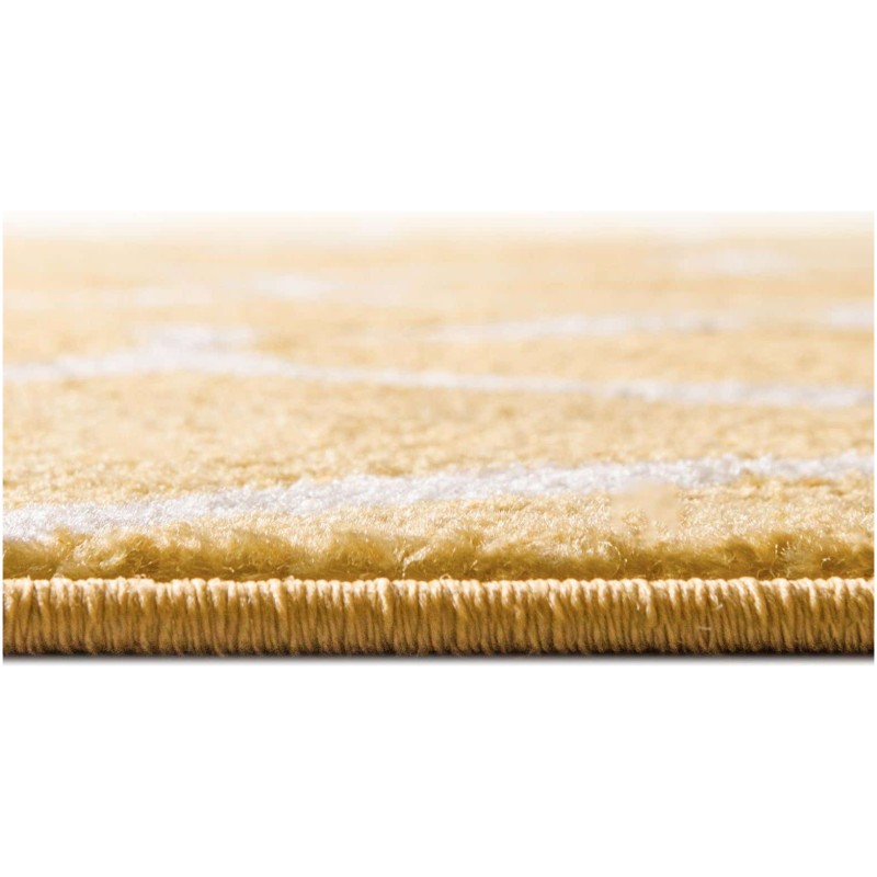 Tapete Enrejado Curvo en Amarillo