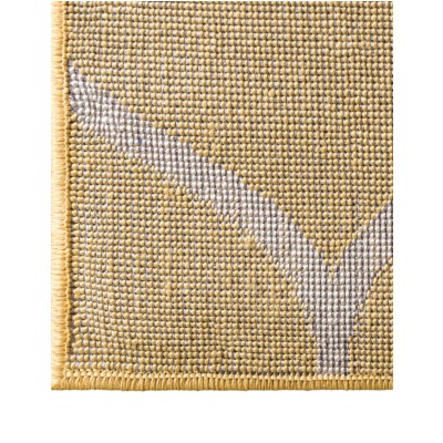 Tapete Enrejado Curvo en Amarillo