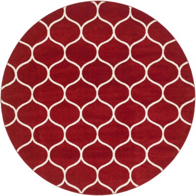 Tapete Enrejado Curvo en Rojo