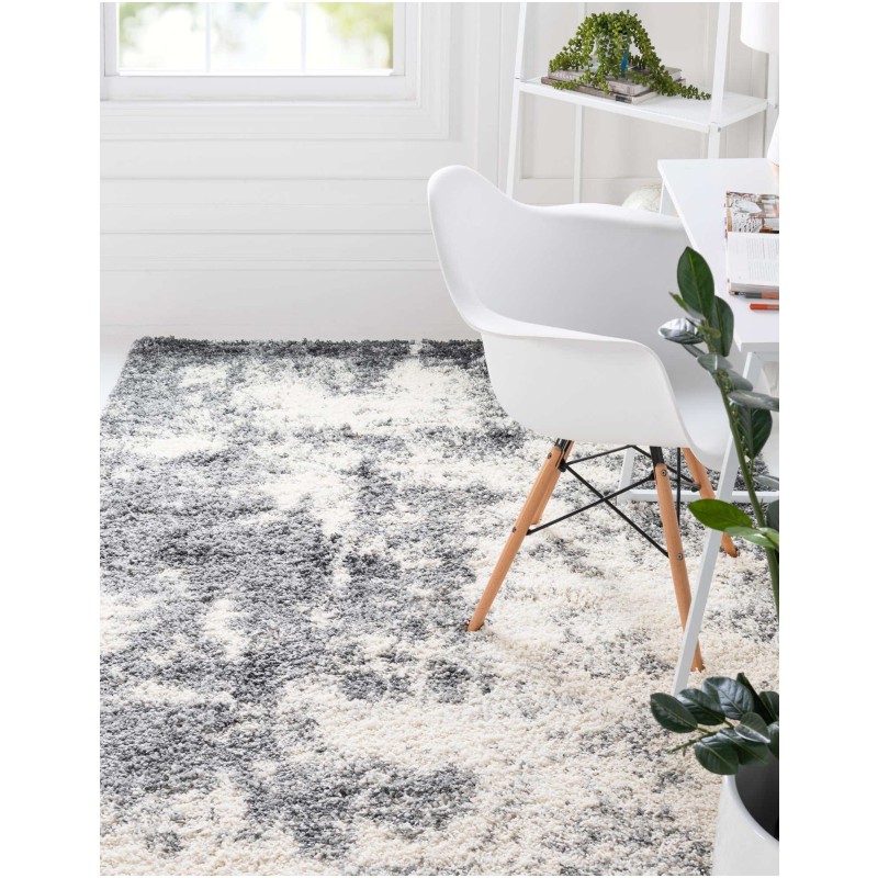 Tapete Toque Abstracto en Gris Humo