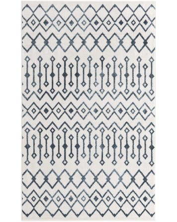 Tapete Bohemio Marroquí Blanco Costeño