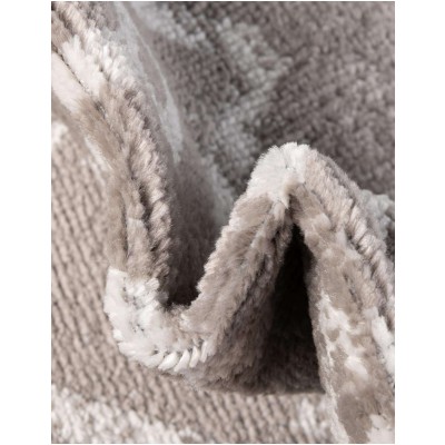 Tapete Bohemio Marroquí en Gris