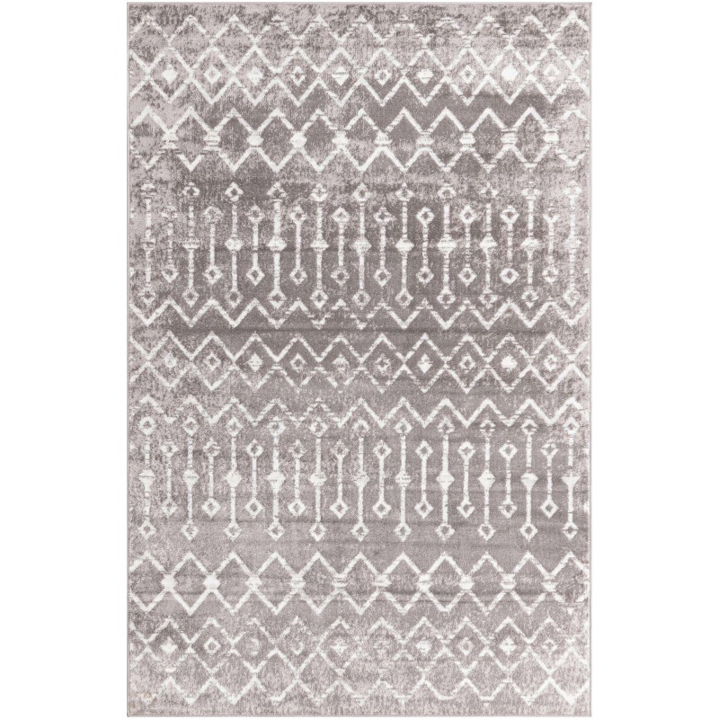 Tapete Bohemio Marroquí en Gris