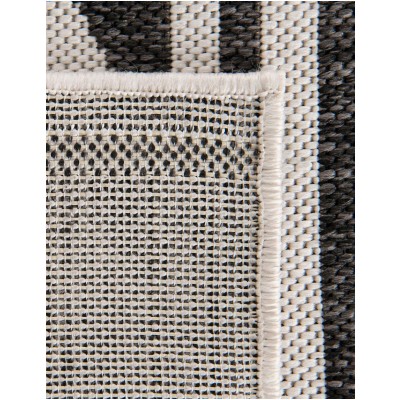 Tapete Moderno Exterior Blanco y Negro de Arcos