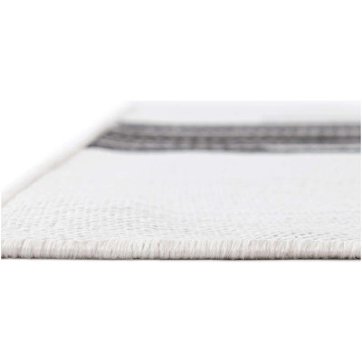 Tapete Moderno Exterior Blanco y Negro Efecto Desvanecido