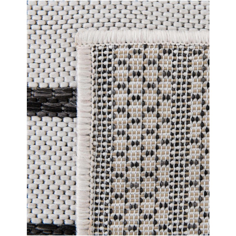 Tapete Moderno Exterior Blanco y Negro Efecto Desvanecido