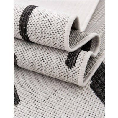 Tapete Moderno Exterior Blanco y Negro Efecto Desvanecido