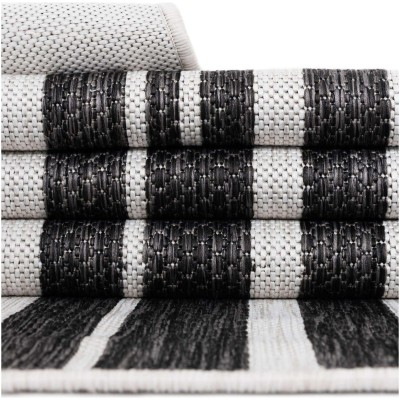 Tapete Moderno Exterior Blanco y Negro Efecto Desvanecido