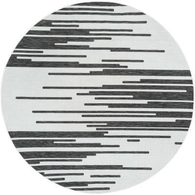 Tapete Moderno Exterior Blanco y Negro Efecto Desvanecido