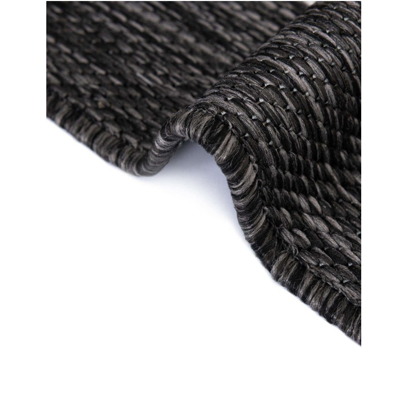 Tapete Moderno Exterior Negro y Blanco de Cuadrícula Incompleta