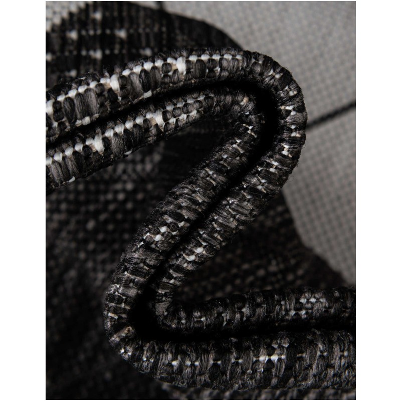 Tapete Moderno Exterior Blanco y Negro de Mosaicos