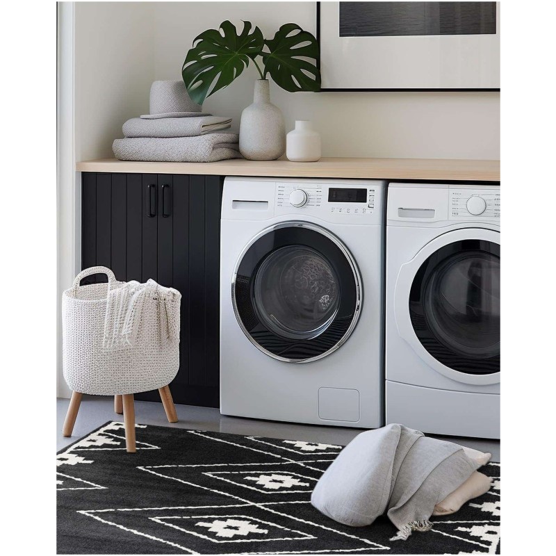 Tapete Acuerdo Diamantes en Negro