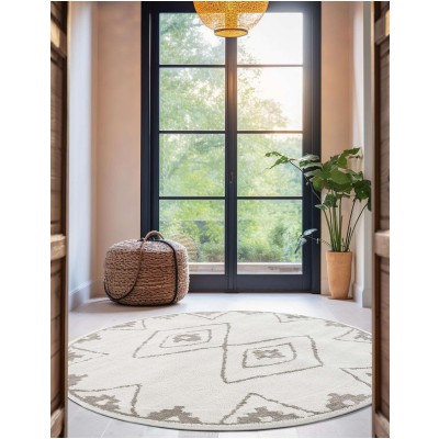 Tapete Acuerdo Diamantes en Marfil