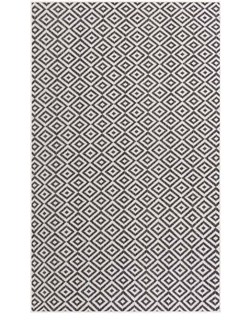 Tapete Julia Exterior de Rombos en Carbón