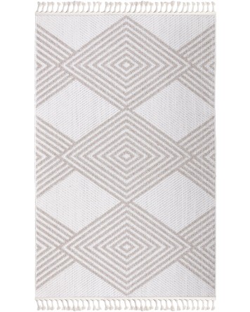 Tapete Atenas Rombos Intercalados en Beige