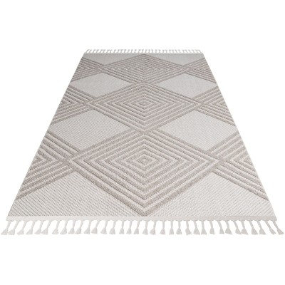 Tapete Atenas Rombos Intercalados en Beige