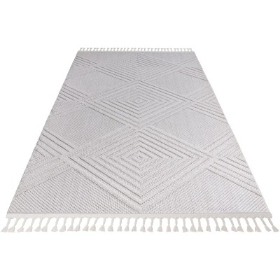 Tapete Atenas Rombos Intercalados en Marfil