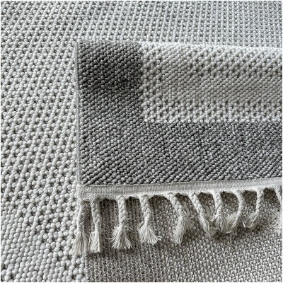 Tapete Atenas Bordeado en Gris