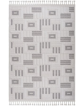 Tapete Atenas a Cuadros y Rayas Beige