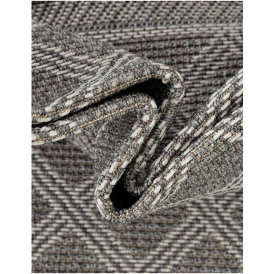 Tapete Exterior Enrejado en Gris