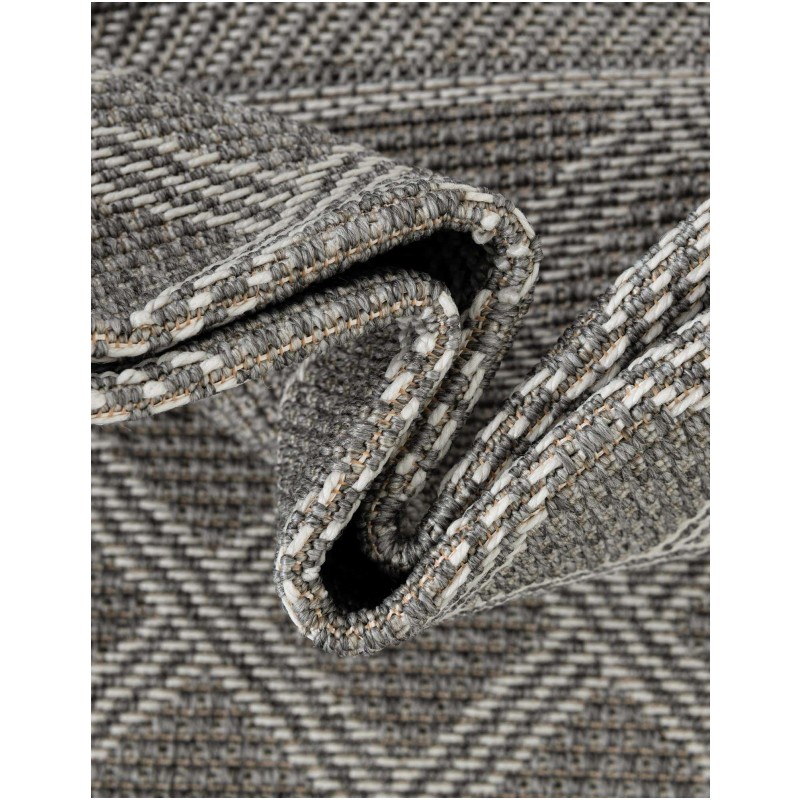 Tapete Exterior Enrejado en Gris